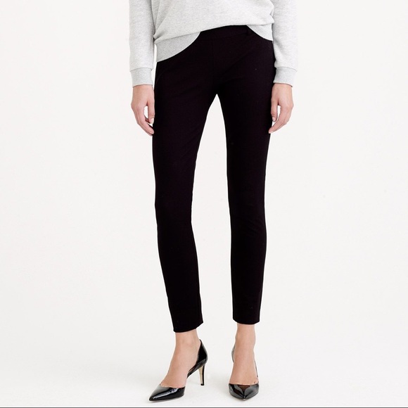 J. Crew Pants - J. Crew Minnie Cropped Ankle Black Stretch Pants